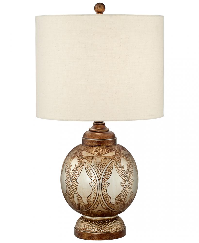 TL-MOROCCAN LAMP SILVER AND BRONZE