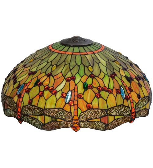 22" Wide Tiffany Hanginghead Dragonfly Shade