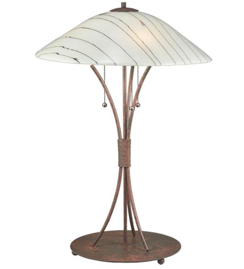 27" High Metro Fusion Branches Glass Table Lamp