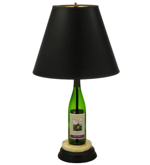 25.5"H Personalized Wine Bottle Table Lamp