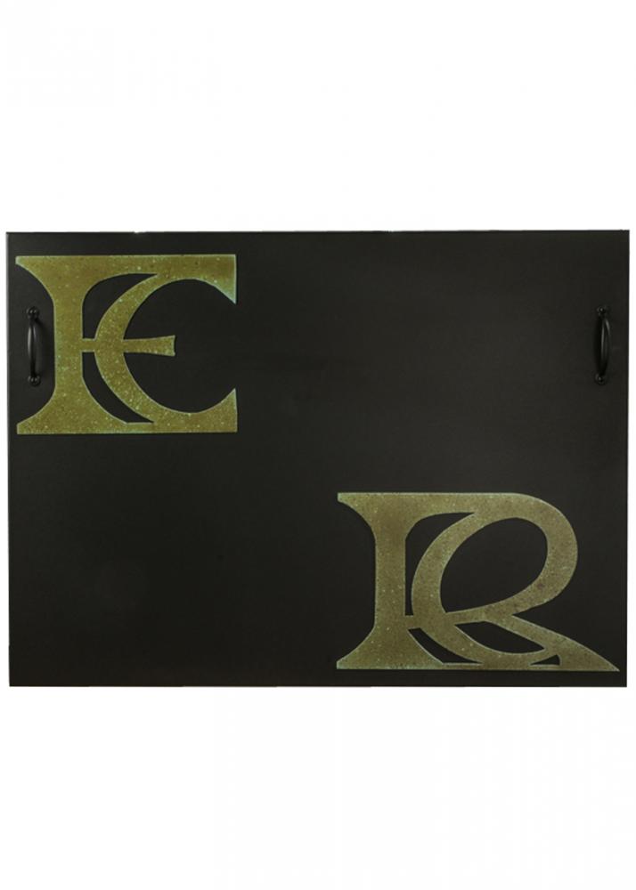38" Wide X 46" High Personalized Monogram Fireplace Decor