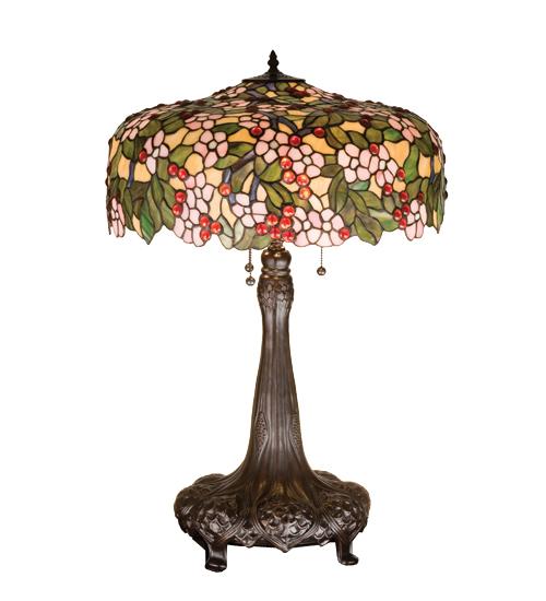 31"H Tiffany Cherry Blossom Table Lamp