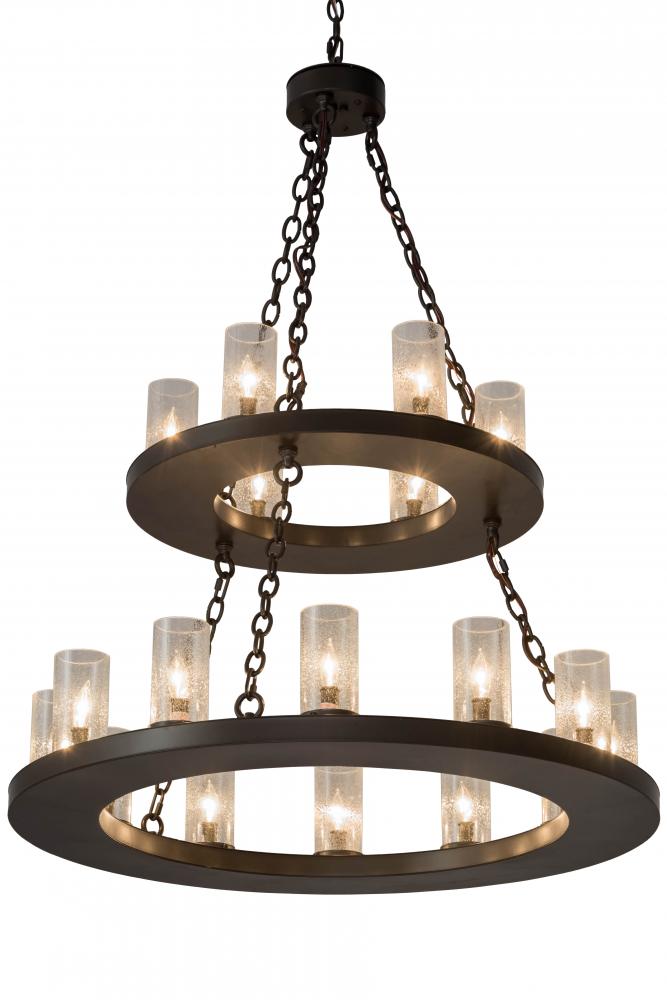 36"W Loxley 18 LT Two Tier Chandelier