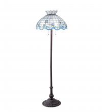Meyda Blue 110423 - 62" High Roseborder Floor Lamp