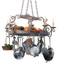 Meyda Blue 116372 - 53" Long Neo 6 Light Pot Rack