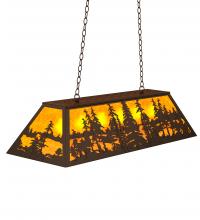 Meyda Blue 123151 - 48" Long Tall Pines Oblong Pendant