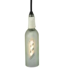 Meyda Blue 124508 - 3"W Coastal Collection Lighthouse Wine Bottle Mini Pendant