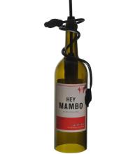 Meyda Blue 133792 - 5"W Personalized Hey Mambo Wine Bottle Mini Pendant