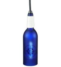 Meyda Blue 134037 - 3"W Coastal Collection Compass Wine Bottle Mini Pendant
