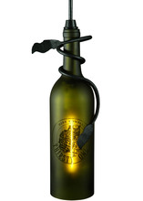 Meyda Blue 137401 - 5"W Personalized Thirsty Owl Wine Bottle Mini Pendant