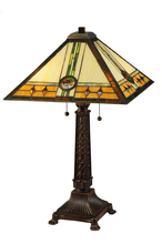 Meyda Blue 138771 - 26.5"H Carlsbad Mission Table Lamp