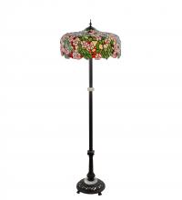 Meyda Blue 148875 - 62" High Tiffany Cherry Blossom Floor Lamp