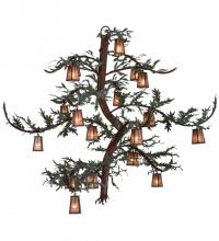 Meyda Blue 154790 - 91"W Pine Branch Valley View 18 LT Chandelier