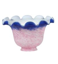 Meyda Blue 15969 - 7"W Fluted Bell Pink and Blue Shade