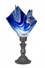 Meyda Blue 176784 - 14" High Handkerchief Curacao Swirl Accent Lamp