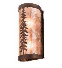 Meyda Blue 189847 - 5" Wide Tall Pines Wall Sconce