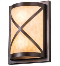 Meyda Blue 190543 - 9" Wide Whitewing Wall Sconce