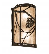 Meyda Blue 238003 - 8" Wide Whispering Pines Right Wall Sconce