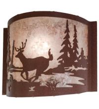 Meyda Blue 23833 - 12"W Deer Creek Wall Sconce