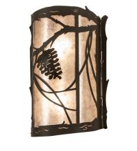 Meyda Blue 250481 - 10" Wide Whispering Pines Left Sconce