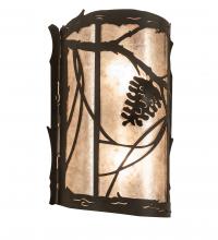 Meyda Blue 250525 - 10" Wide Whispering Pines Right Wall Sconce