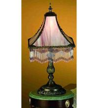 Meyda Blue 28405 - 21" High Victoria Fringed Table Lamp
