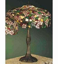 Meyda Blue 31148 - 26" High Tiffany Cherry Blossom Table Lamp