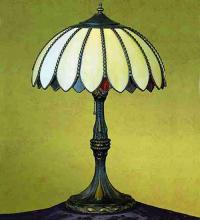 Meyda Blue 31295 - 24"H Daisy Table Lamp
