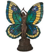 Meyda Blue 48019 - 17"H Butterfly Lady Accent Lamp