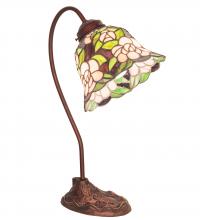Meyda Blue 82790 - 18" High Begonia Desk Lamp
