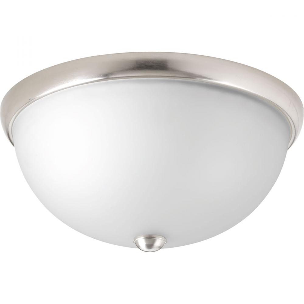 Two-Light 14" Glass Dome Flush Mount