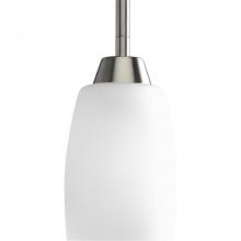 Progress P5108-09 - Wisten Collection One-Light Brushed Nickel Etched Glass Modern Mini-Pendant Light