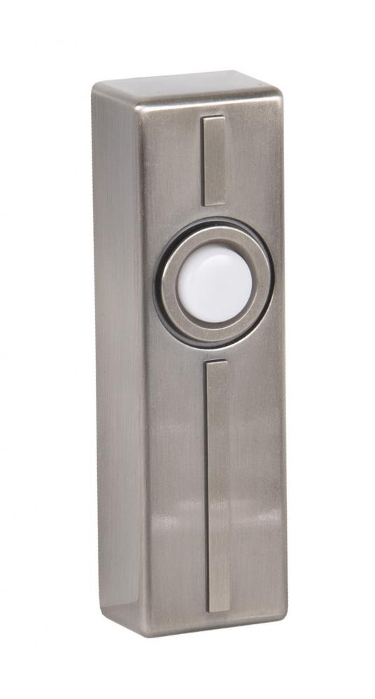 Surface Mount LED Lighted Push Button in Antique Nickel