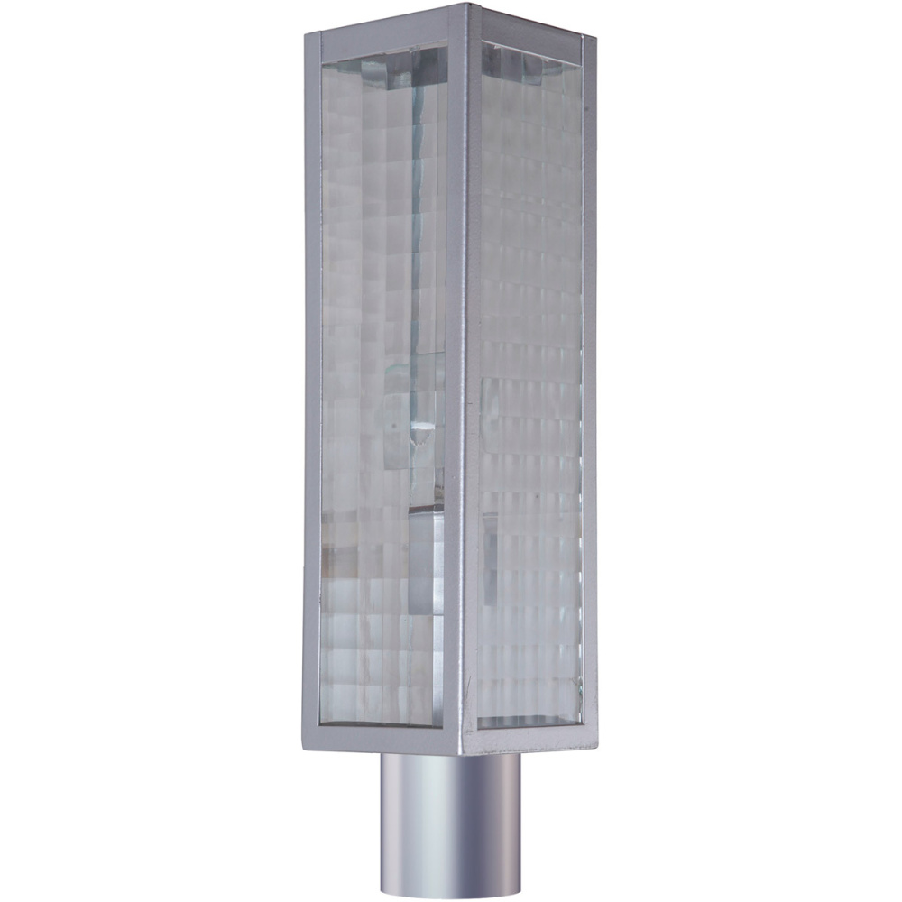 Deka 1 Light Large Outdoor Post Mount in Chromite