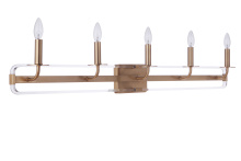 Craftmade 57705-SB - Graclyn 5 Light Vanity in Satin Brass