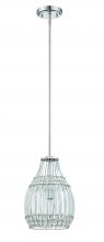 Craftmade P595CH1 - 1 Light Mini Pendant with Rods in Chrome