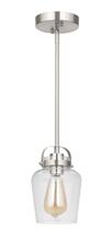Craftmade 53591-BNK - Trystan 1 Light Mini Pendant in Brushed Polished Nickel