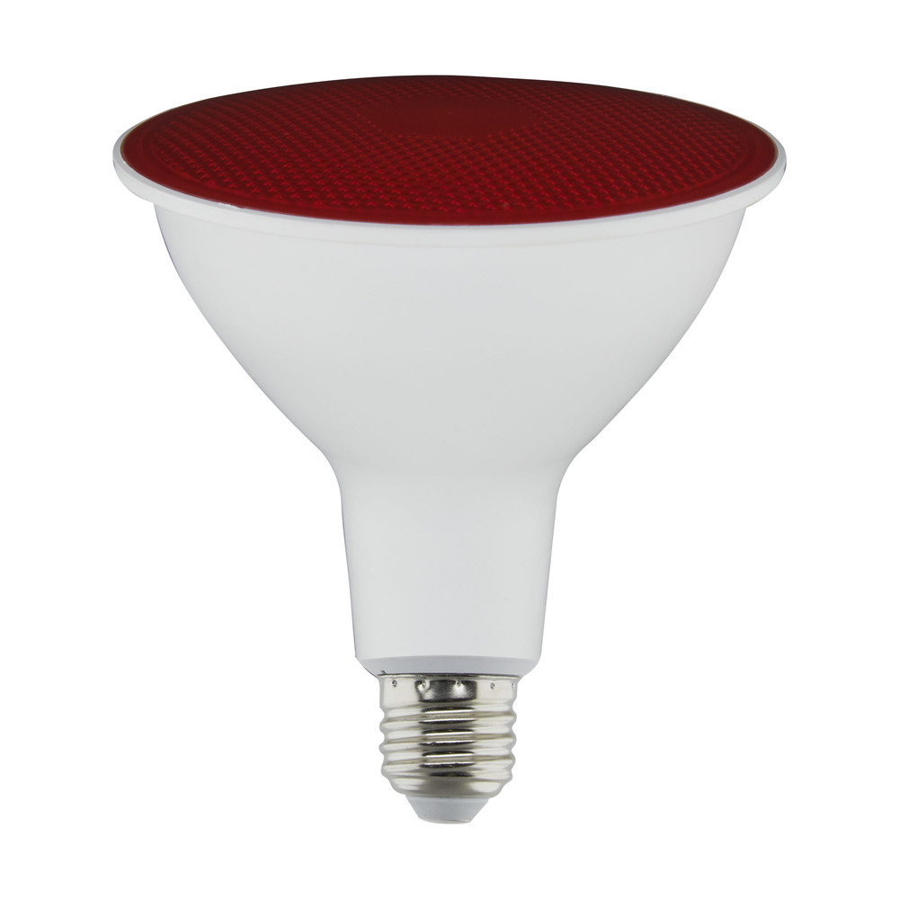 11.5 Watt PAR38 LED; Red; 90 degree Beam Angle; Medium base; 120 Volt