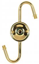 Satco Products Inc. 80/1162 - Steel "S" Cluster For Medium or Candelabra; Brite Gilt Finish; No Wire; 7" Centers; 1/8