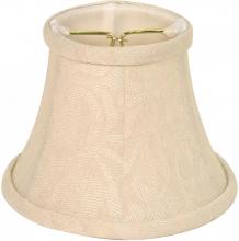 Satco Products Inc. 90/2362 - Clip On Shade; Ivory Floral; 3" Top; 5" Bottom; 4-1/4" Side