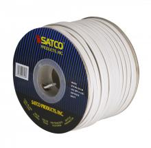 Satco Products Inc. 93/126 - Lamp And Lighting Bulk Wire; 18/2 SPT-2 105C; 250 Foot/Spool; White
