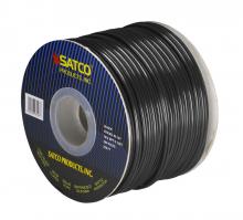 Satco Products Inc. 93/127 - Lamp And Lighting Bulk Wire; 18/2 SPT-2 105C; 250 Foot/Spool; Black