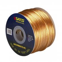 Satco Products Inc. 93/129 - Lamp And Lighting Bulk Wire; 18/2 SPT-2 105C; 250 Foot/Spool; Clear Gold