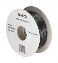 Satco Products Inc. 93/184 - Lamp And Lighting Bulk Wire; 22/2 SPT-1 105C; 250 Foot/Spool; Black