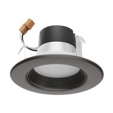 Satco Products Inc. S11834 - 7 Watt; LED Downlight Retrofit; 4 Inch; CCT Selectable; 120 volts; Dimmable; Bronze Finish