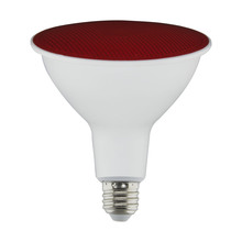 Satco Products Inc. S29480 - 11.5 Watt PAR38 LED; Red; 90 degree Beam Angle; Medium base; 120 Volt