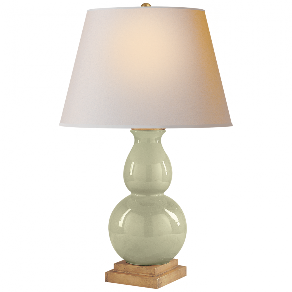 Gourd Form Small Table Lamp