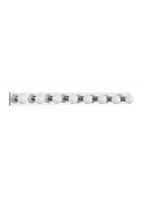 Generation Lighting 4740-05 - Center Stage traditional 8-light indoor dimmable bath vanity wall sconce in chrome silver finish