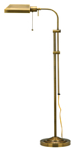 CAL Lighting BO-117FL-AB - 100W Pharmacy Floor Lamp W/Adjust Pole
