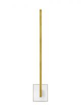 Visual Comfort & Co. Modern Collection 700WSKLE30NBNB-LED930 - The Klee 30-inch Damp Rated 1-Light Integrated Dimmable LED Wall Sconce in Natural Brass